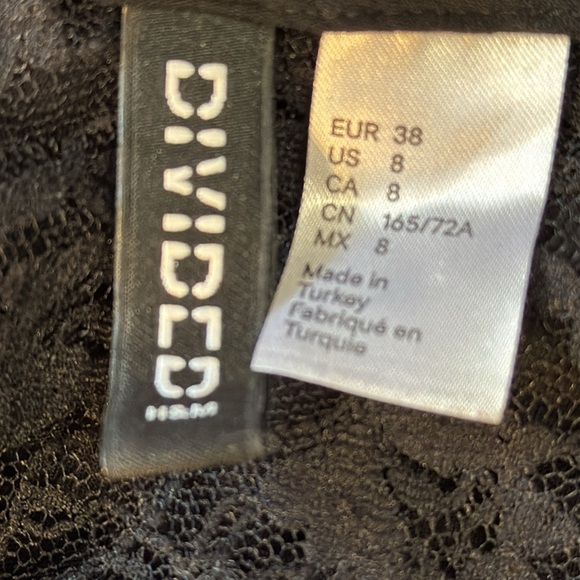 Divided H&M Women’s 8 Lacy Rayon Blend Long Sleeve Elastic Waist V Neck Jumpsuit - Picture 7 of 8